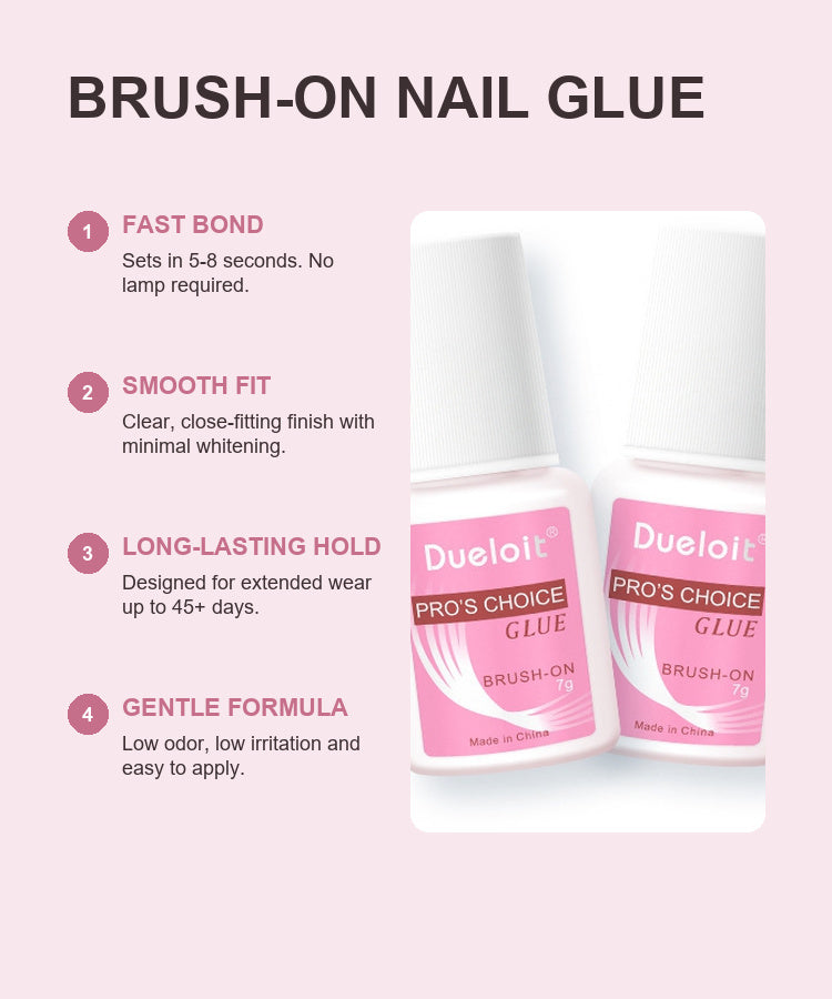Press-On Nail Application Kit — Nail Glue + Jelly Tabs + Tools