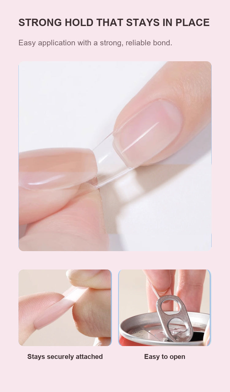 Press-On Nail Application Kit — Nail Glue + Jelly Tabs + Tools
